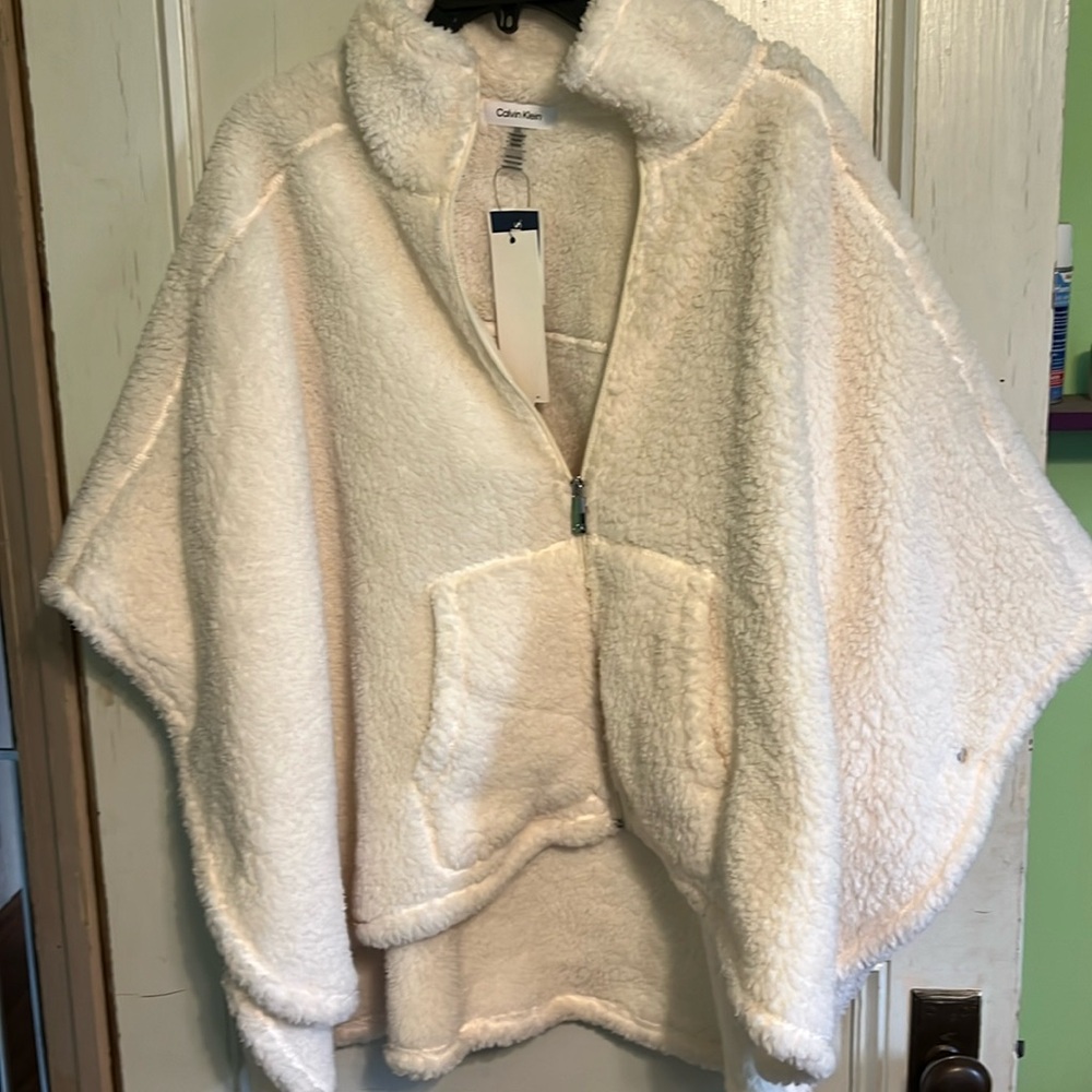 Faux fur cape